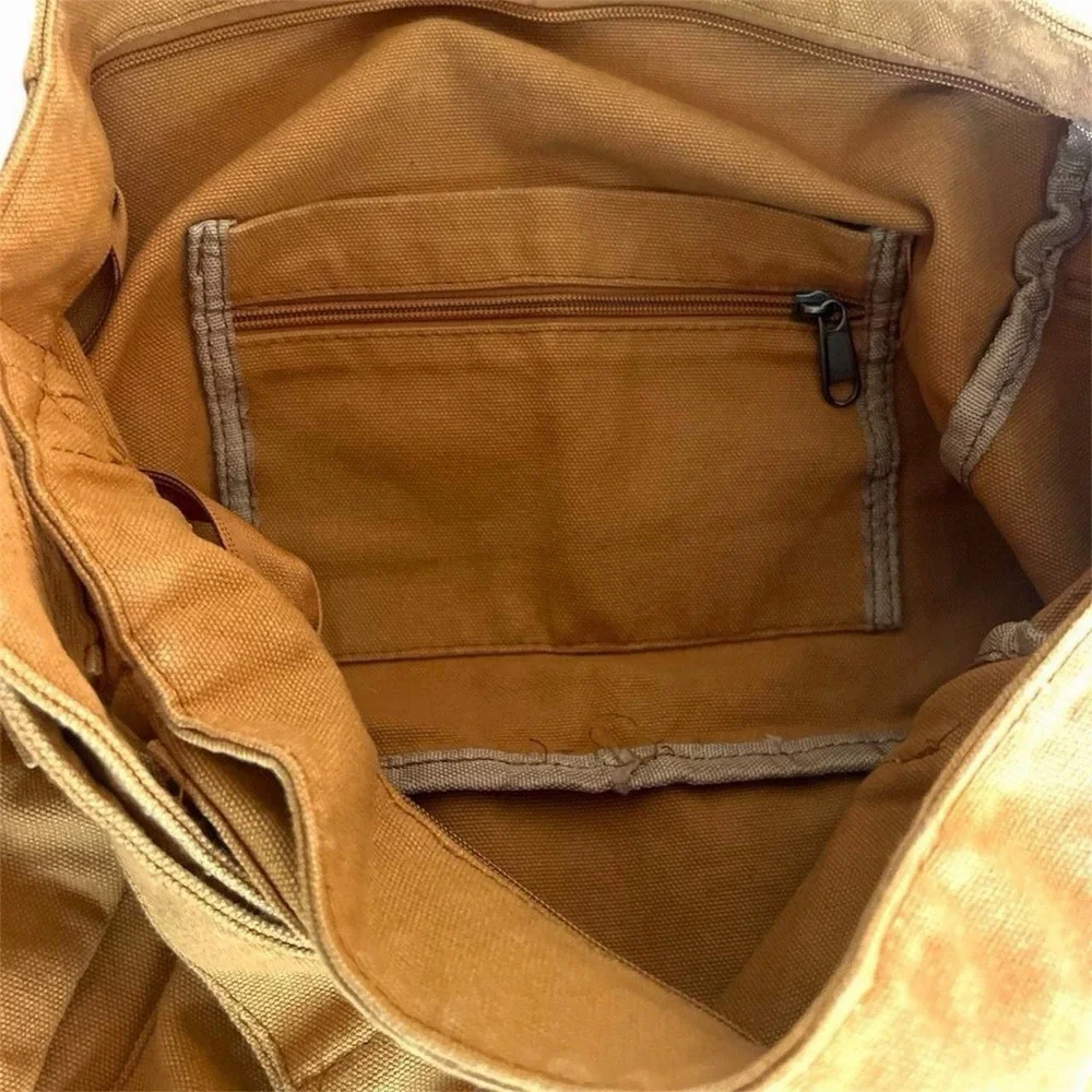 Unisex Vintage Canvas Crossbody Messenger Bag -New